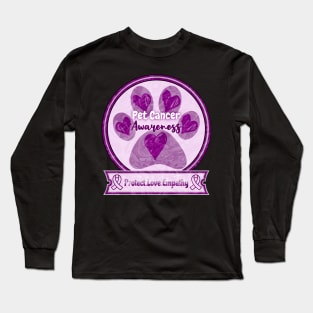 Pet Cancer Awareness Long Sleeve T-Shirt